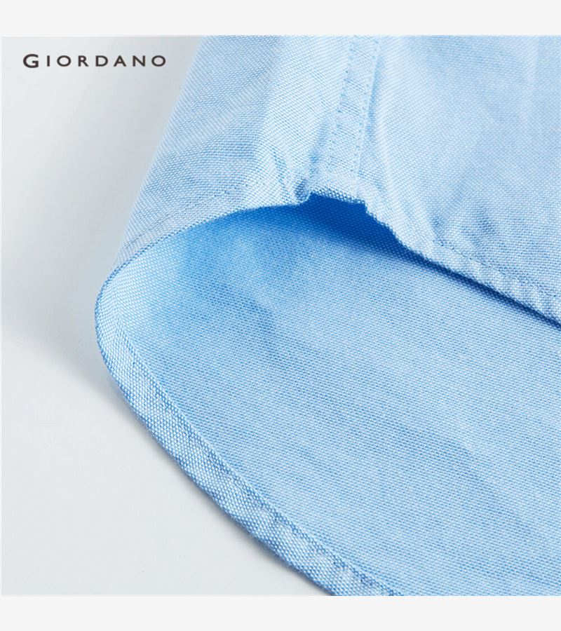 Áo Sơ Mi Nam Giordano 01041487 Dáng Ôm Vải Oxford Thêu | BigBuy360 - bigbuy360.vn