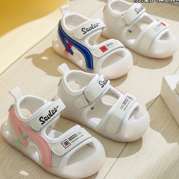 Sandal cho bé trai bé gái êm chân, chống trơn, chống trượt . mũi cong chống vấp