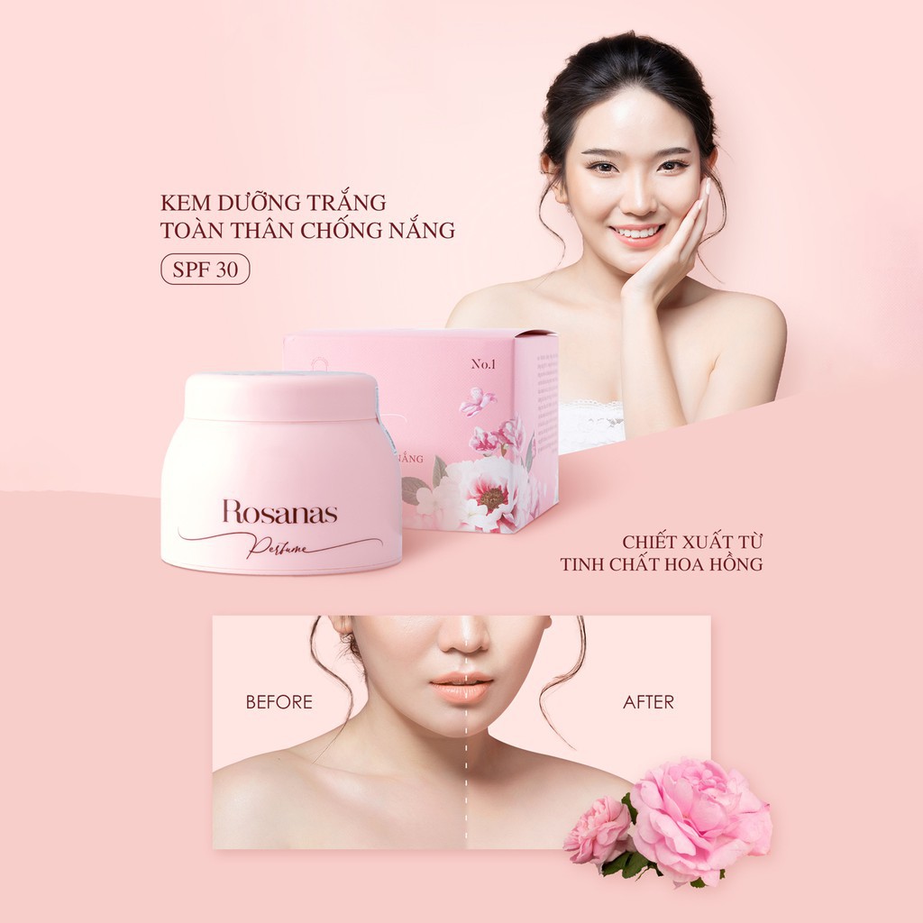 Rosanas Kem dưỡng toàn thân chống nắng SPF 30 No.1 150g