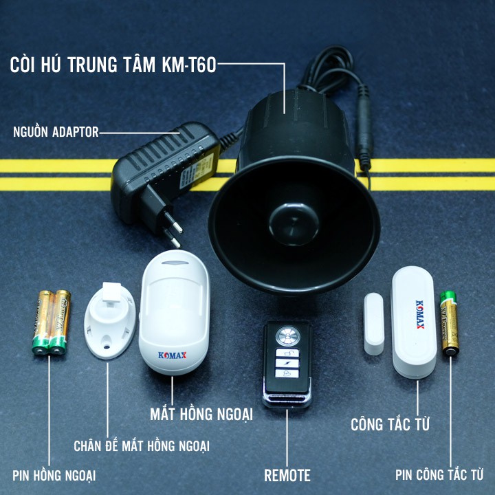 Trung tâm chống trộm KM-T60