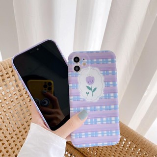 Ốp iPhone Caro Tím iPhone 7Plus/8Plus/X/Xs Max/11/11 Pro/11 Pro Max - ốp iphone
