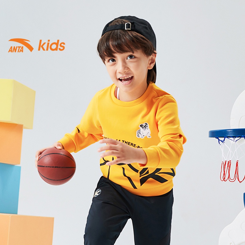 Áo nỉ thời trang bé trai thương hiệu Anta Kids 352149713