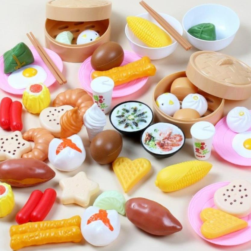 HMD0204 BỘ ĐỒ CHƠI NẤU ĂN 54 CHI TIẾT CHO BÉ YÊU - Ko Hộp