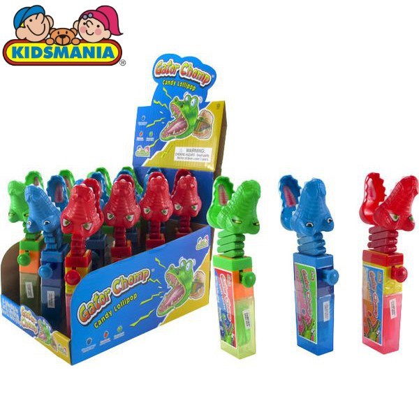 [Mã GROHOT giảm 8% đơn 199K] ( Bán sỉ ) Lốc 12c Kẹo đồ chơi cá sấu Kidsmania Gator Chomp