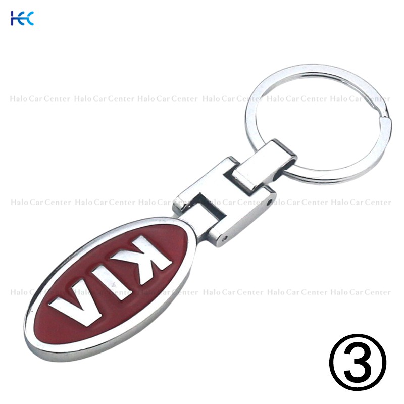 Bộ móc chìa khóa bằng hợp kim có khắc logo dành cho xe mô tô/xe hơi KIA