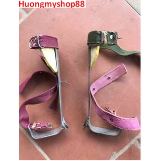 COMBO (GUỐC TRÈO CÂY 2 ĐINH + ĐAI AN TOÀN) _ DỤNG CỤ HỖ TRỢ TRÈO CÂY