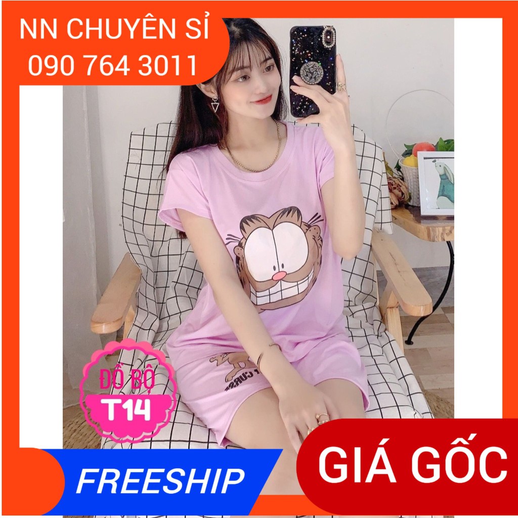 ĐỒ BỘ THUN ĐÙI IN HÌNH SIÊU XINH BTT22 ⚡100% ẢNH THẬT⚡BỘ THUN HOẠT HÌNH