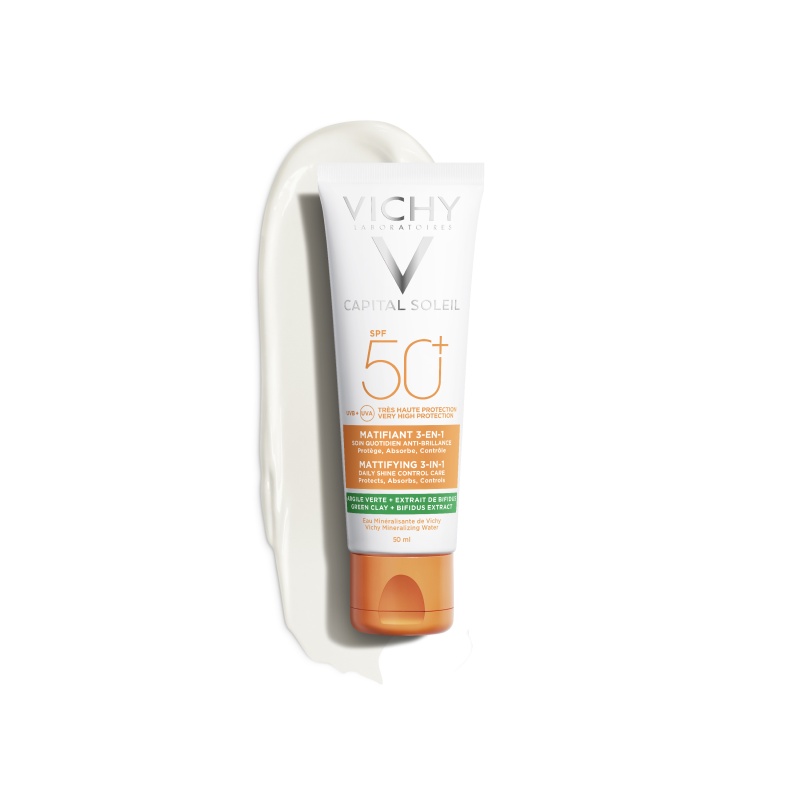 Kem Chống Nắng Chống UVA+UVB Chống Bụi Mịn Vichy Spf50+CapitalSoleilMattifying 3in150ml