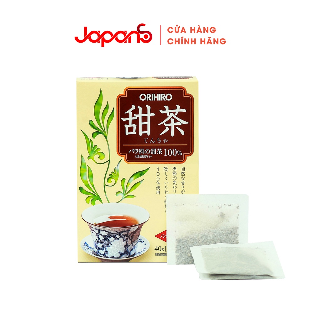 Trà Tencha hỗ trợ giảm lão hóa da Orihiro Nhật Bản 20 gói/ túi