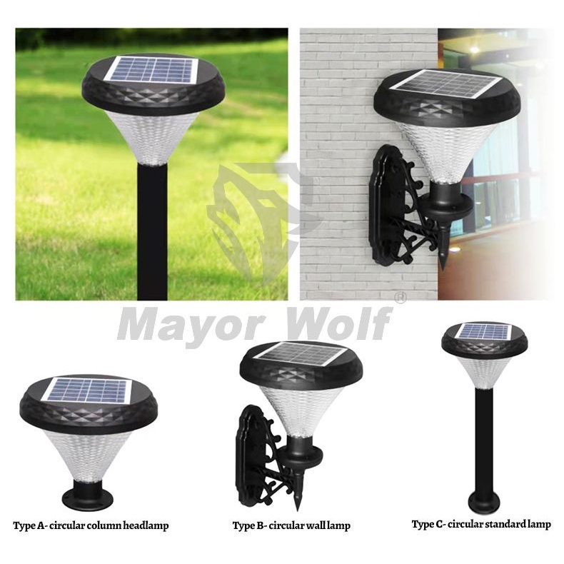ĐÈN TRANG TRÍ NĂNG LƯỢNG MẶT TRỜI BẮT TƯỜNG TRỤ TRÒN KIM CƯƠNG 60W MAYO WOLF - PIN 5000MAH - BH CHÍNHHÃNG 1 NĂM.