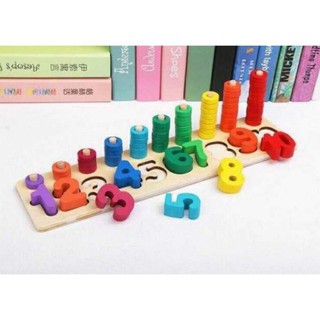Bộ đồ chơi học đếm số bằng gỗ