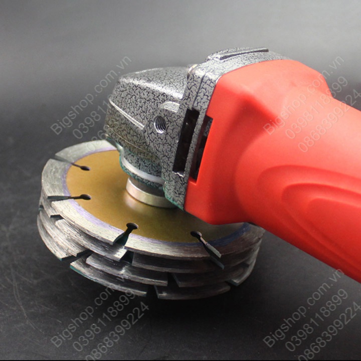 Đầu chuyển đổi máy mài góc trục D14mm thành máy cắt rãnh tường nhiều lưỡi
