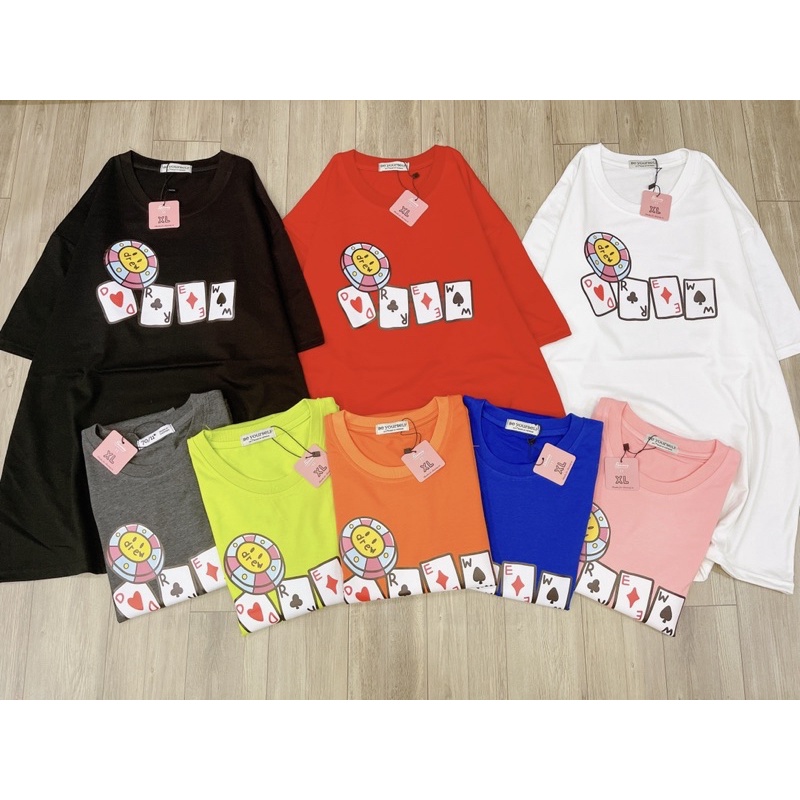 Áo thun DR EW lá bài - nhiều màu đủ size