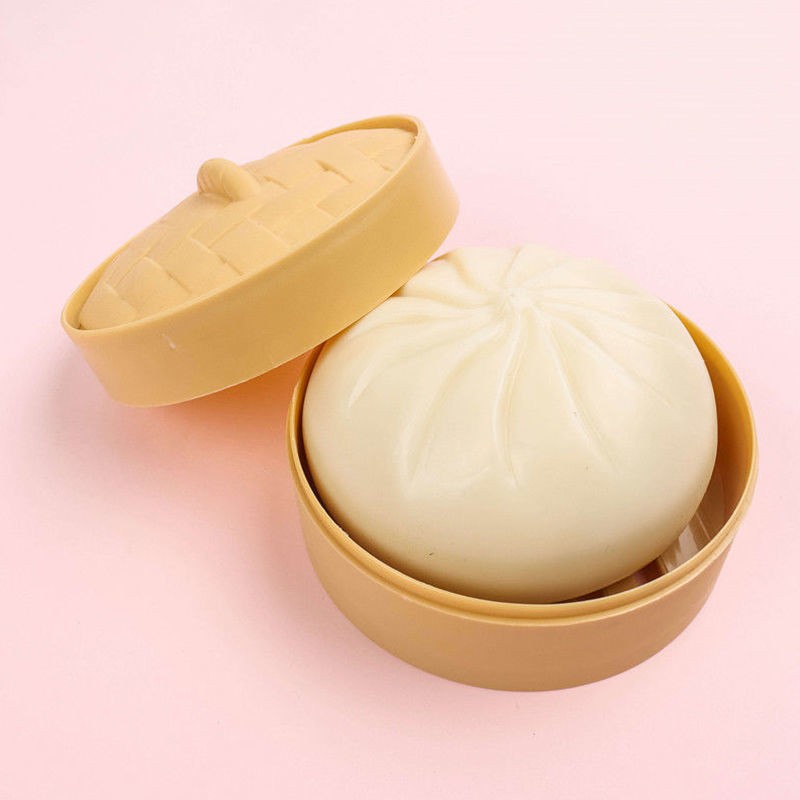 1 Đồ Chơi Squishy Hình Bánh Bao Mini Giúp Giảm Stress