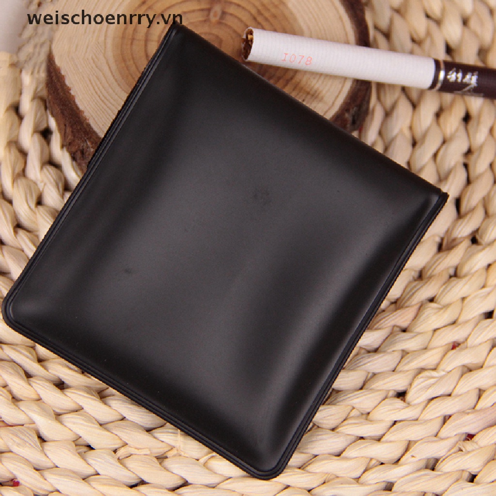 Gạt Tàn Thuốc Lá Bằng Nhựa PVC Màu Đen Tiện Dụng