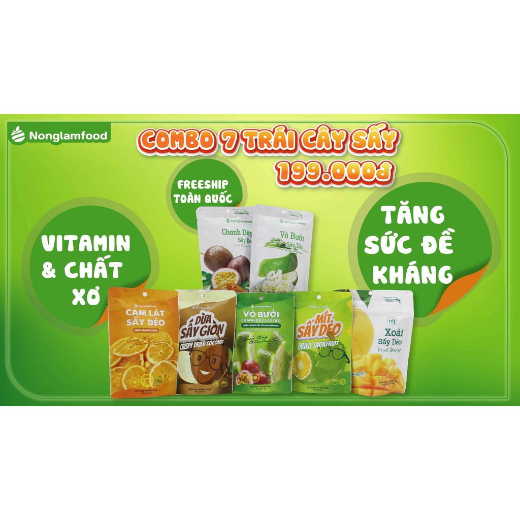 Trái cây sấy - 7 loại siêu khoáng chất Nông lâm food