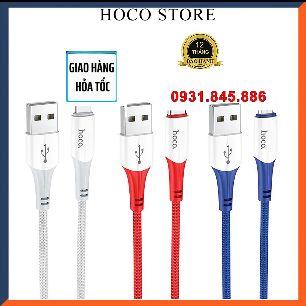 ✅Mới✅Cáp Sạc Nhanh Siêu Bền IP Android Siêu Bền Hoco X70TypeC/Micro USB, truyền dữ liệu dài 1m