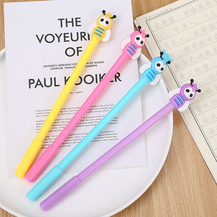 Bút Gel Nước Mực Đen ONG XINH Nhiều Màu H21