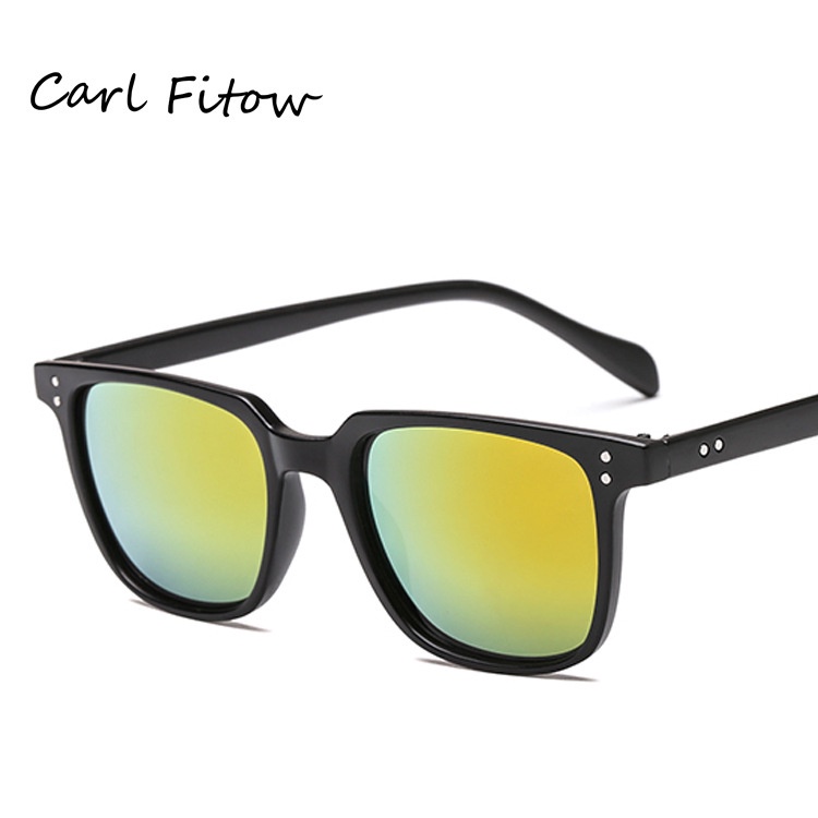 Kính râm vuông đen lái xe UV400 thời trang dành cho nam