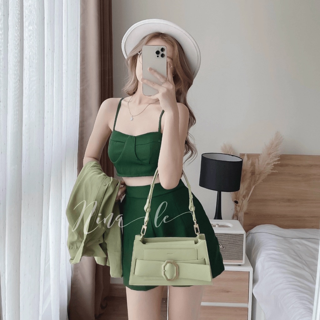 SÉT BỘ SƠ MI PHỐI ÁO LÓT TRONG ĐI BIỂN SIÊU HOT NHIỀU MÀU SẮC H.H.P