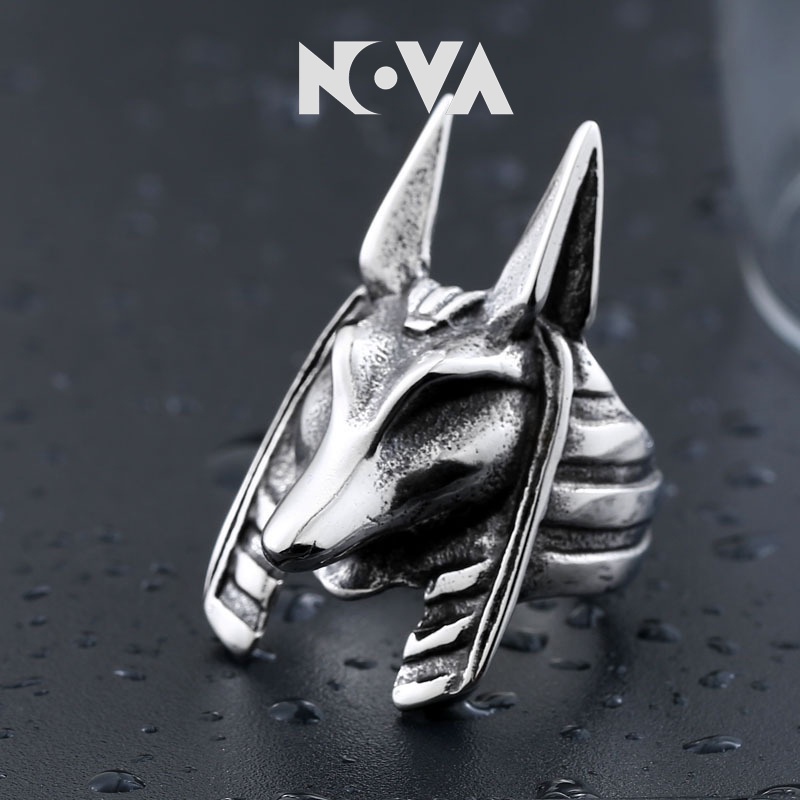 Nhẫn Thần Anubis - Anubis Nova Ring - Nhẫn Nam Nữ Unisex Phong Cách Cổ đại, Âu Mỹ, Hàn Quốc