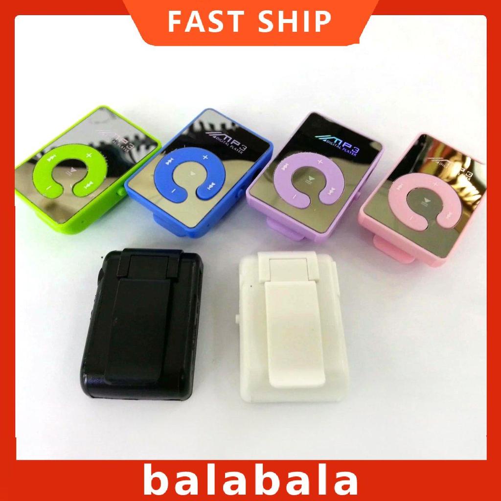 Máy nghe nhạc MP3 mini dạng kẹp có mặt gương tiện dụng