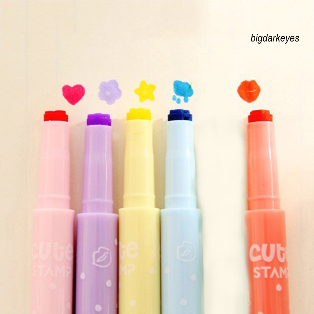 Set 6 Bút Đánh Dấu Màu Sắc Ngọt Ngào Dễ Thương