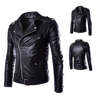 Áo khoác da nam biker jacket hàng NK QCCC
