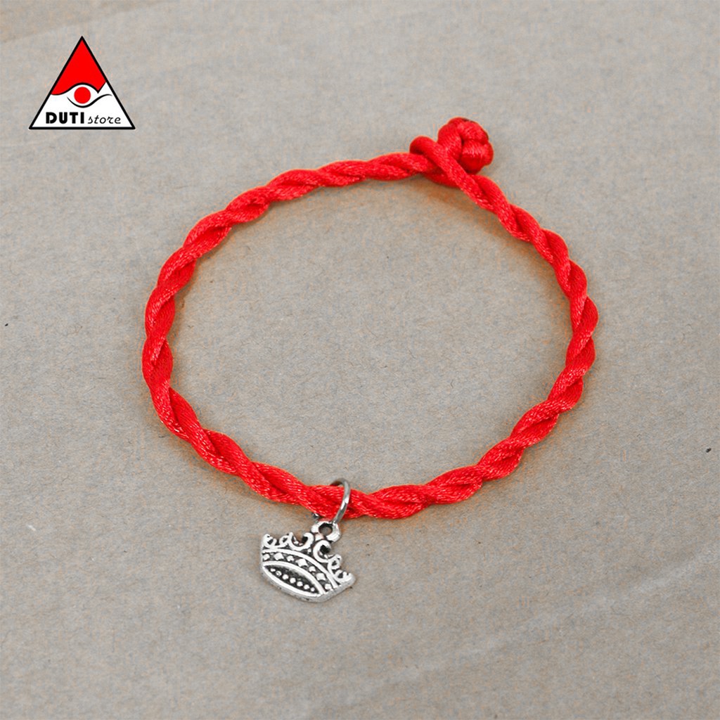 Vòng tay Dây Chỉ Đỏ May Mắn DutiOS mix mặt treo đủ hình VNM010