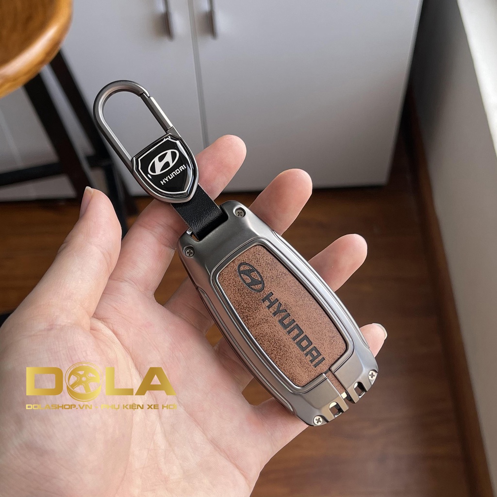 Vỏ ốp chìa khoá xe hơi, Bọc chìa ô tô Huyndai santafe 2020, Accent 2021, Kona M07-B1 dolashop