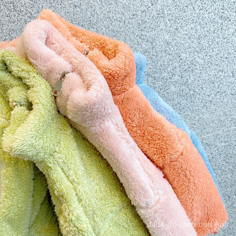 Thick cashmere autumn and winter girls coats