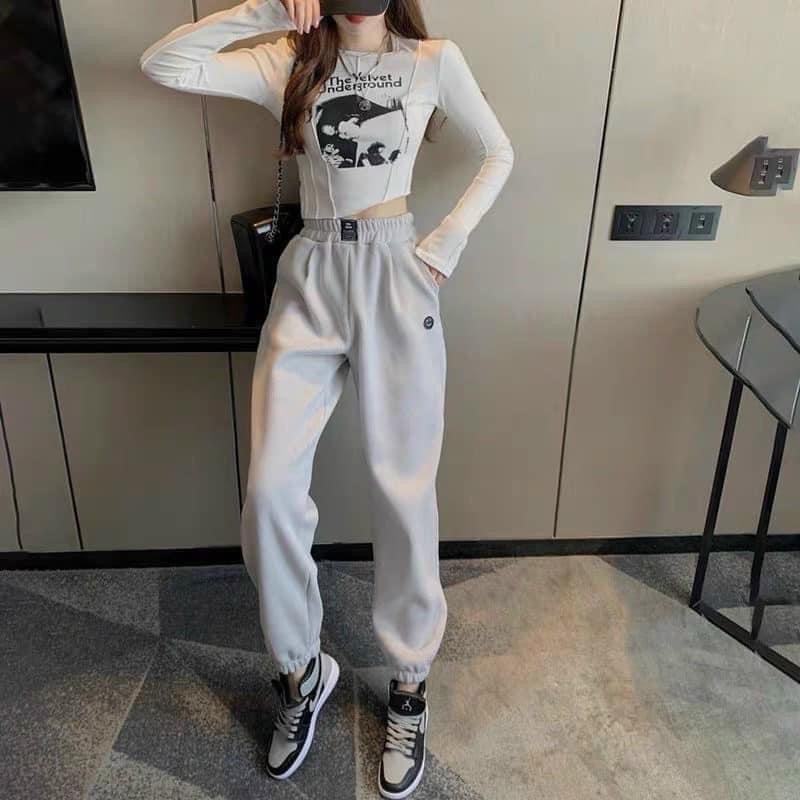 [RẺ VÔ ĐỊCH] Quần jogers Nam/Nữ from thụng Unisex,Quần bom chun mặt cười đủ màu chất bo tăm dày dặn phong các Ulzzang