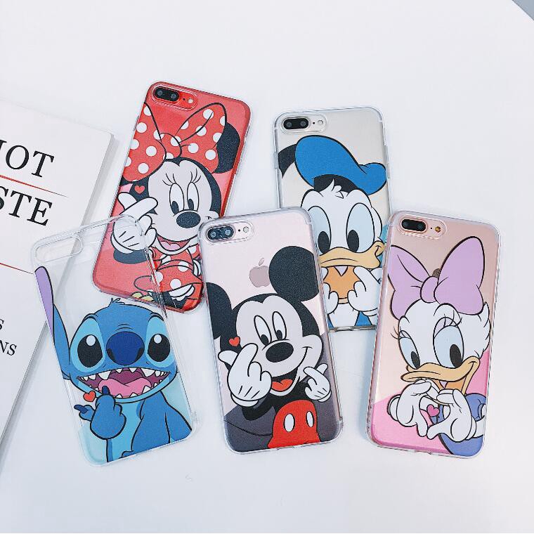 Ốp iphone Ốp điện thoại mềm họa tiết hoạt hình cho Iphone 11 pro max Iphone 6 6s 7 8 plus X XR XS MAX 7plus/8plus
