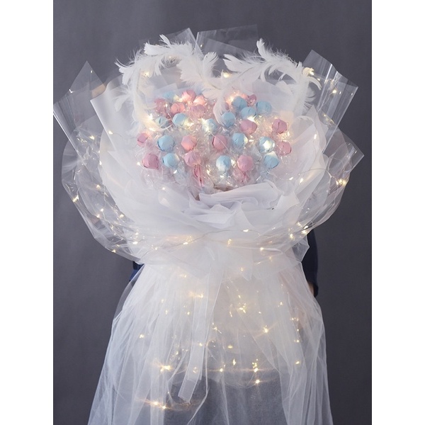 Giấy gói hoa đèn led