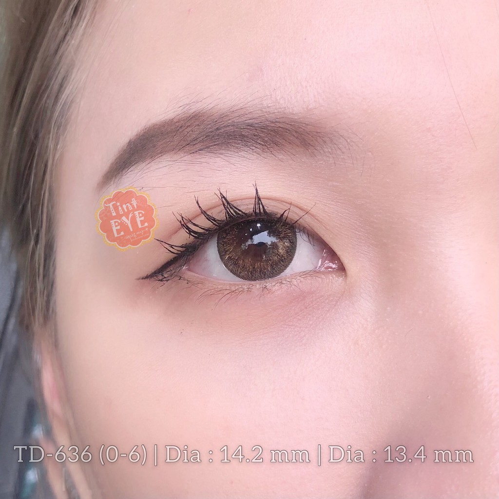 Kính Áp Tròng Tinteye Lens TD-636 Nâu Tự nhiên