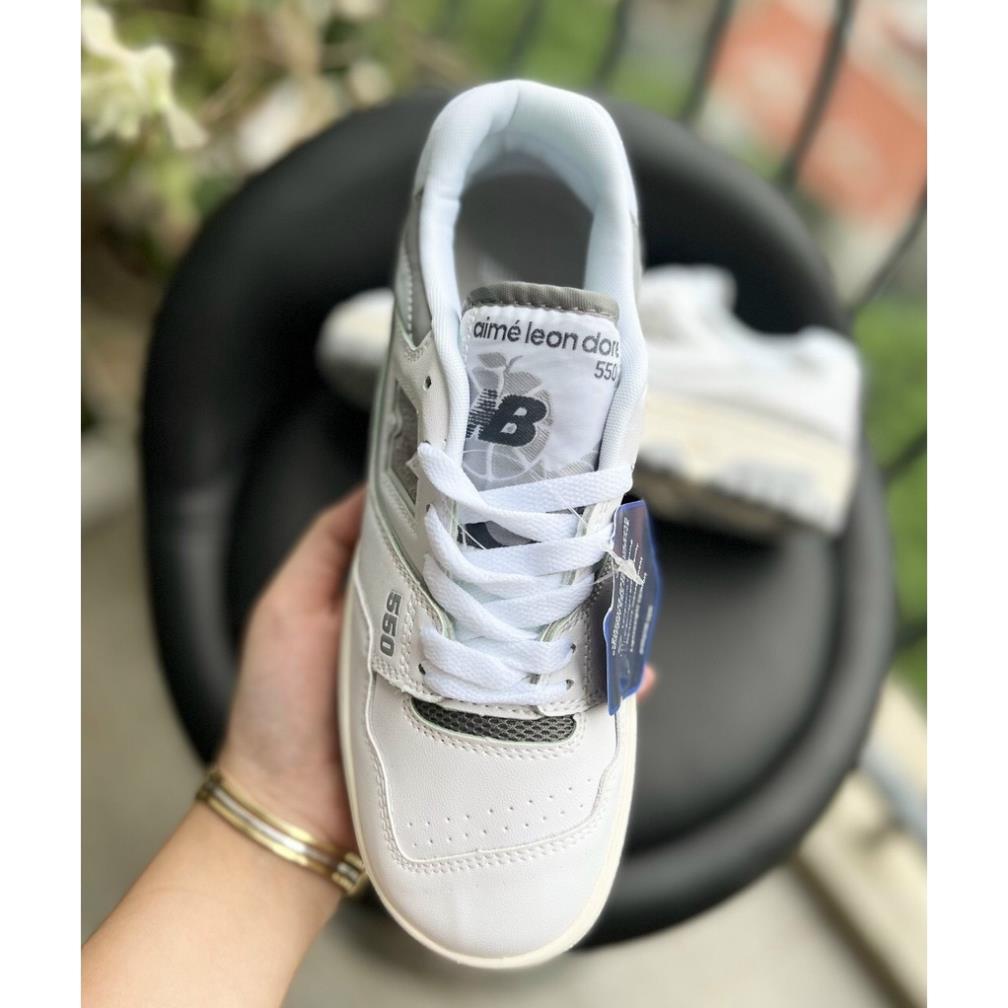 Giày Sneaker NB New 550 White Grey|NB Trắng Xám Siêu CẤp-Ảnh Tự Chụp