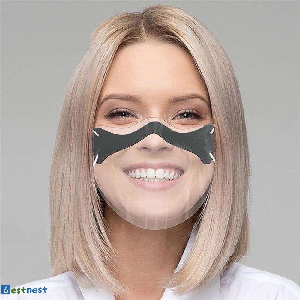 (Hàng Mới Về) Mặt Nạ Che Nửa Mặt Bằng Nhựa Pvc Trong Suốt