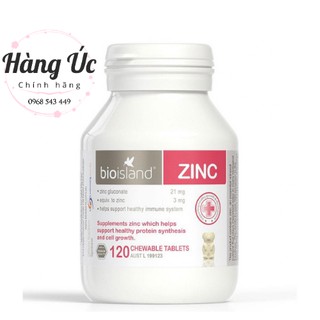 Kẽm Zinc Bioisland 120 viên cho bé từ 1 tuổi - ZinC Bio island Úc