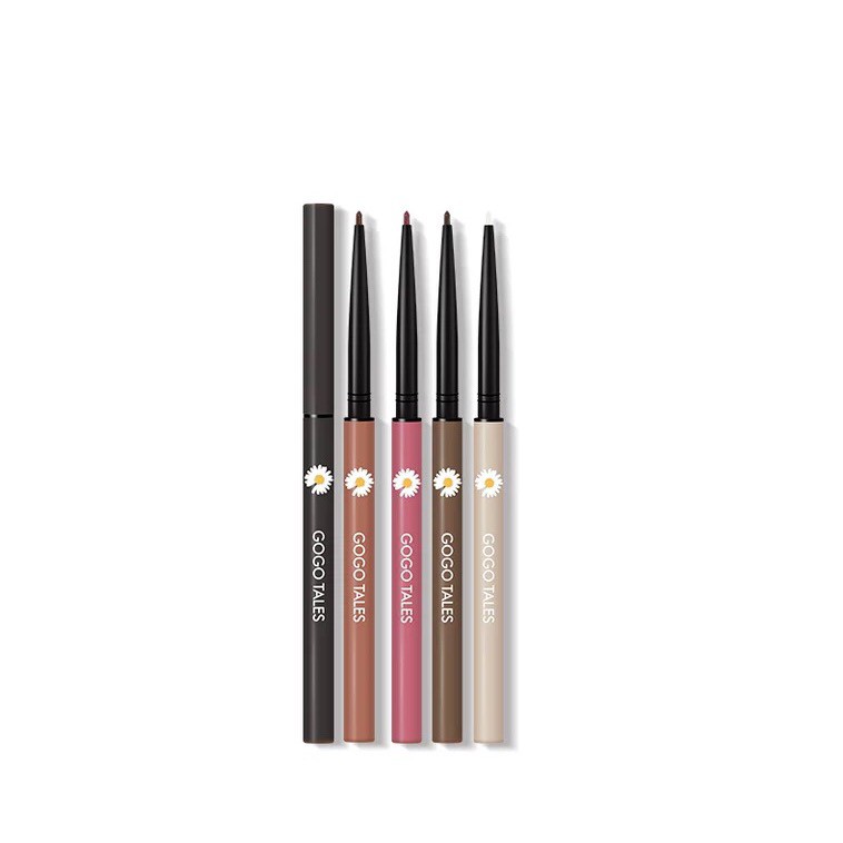 Chì kẻ mắt hoa cúc GOGO TALES nét sắc mảnh chống nước lâu trôi Waterproof Crayon Eyeliner