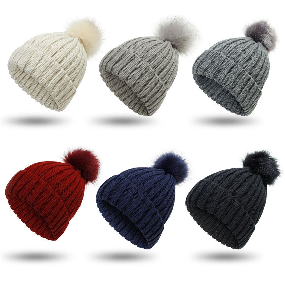 Bộ Mũ Beanie Và Găng Tay Đan Len Dày Dặn Ấm Áp Mùa Đông