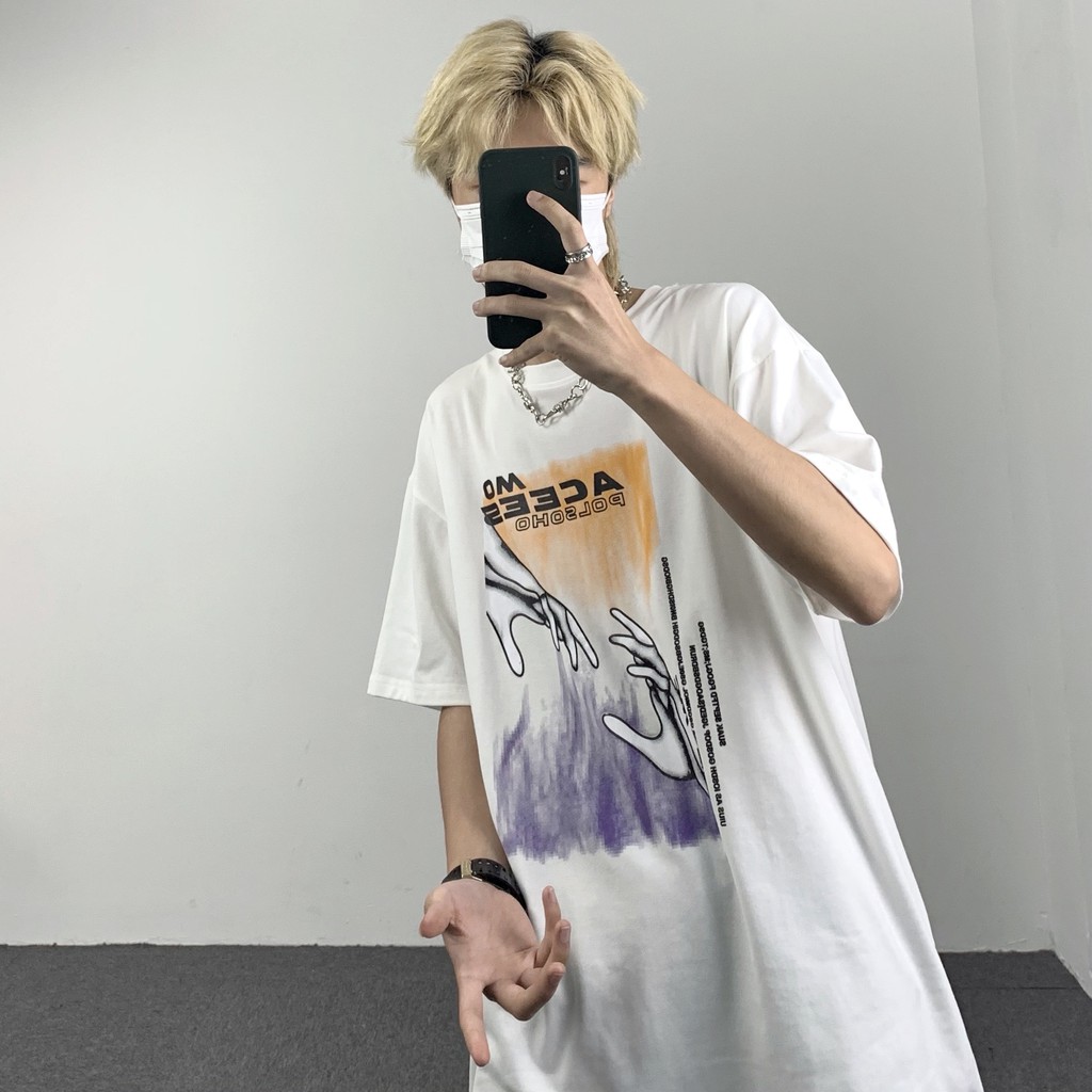 Áo thun tay lỡ form rộng unisex Neko.sg ATL222