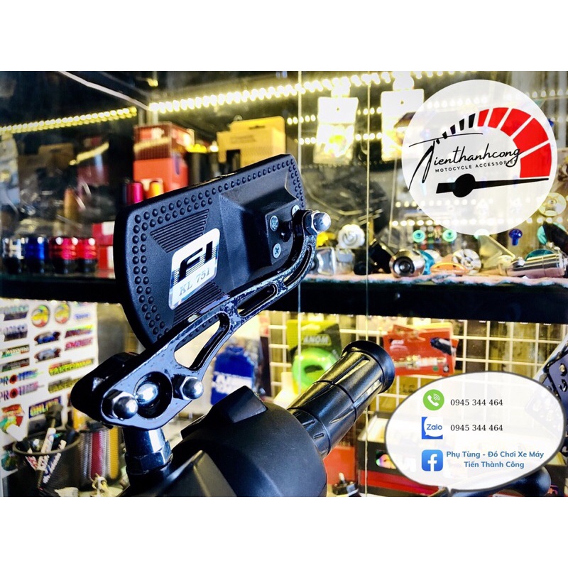 Gương xe máy chữ nhật/Kính hậu siêu mỏng