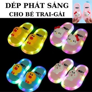 Dép Phát Sáng Cho Bé Trai Gái Hình Dễ Thương Chất Siêu Mềm Không Làm Đau Chân Bé