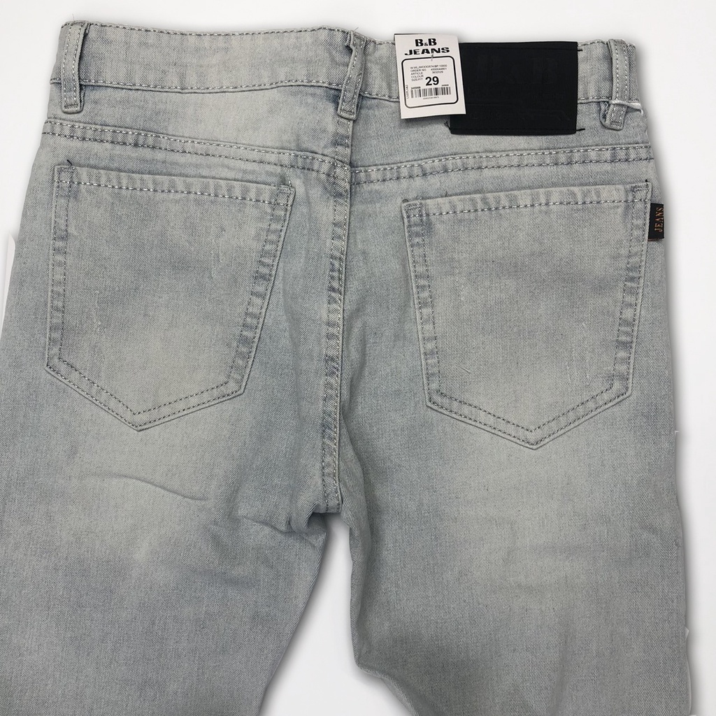 Quần Jean Nam cao cấp quần jean nam chất đẹp rách gối co giãn tốt kiểu Hàn Quốc QJ-205 | BigBuy360 - bigbuy360.vn