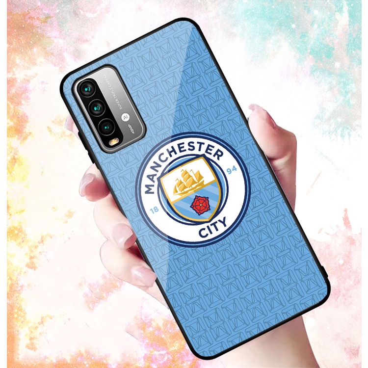 Ốp Lưng XIAOMI REDMI 9T, POCO M3 mặt kính cường lực cao cấp In hình Câu Lạc Bộ Bóng Đá