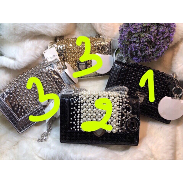 Combo 2 túi dior đá hạt