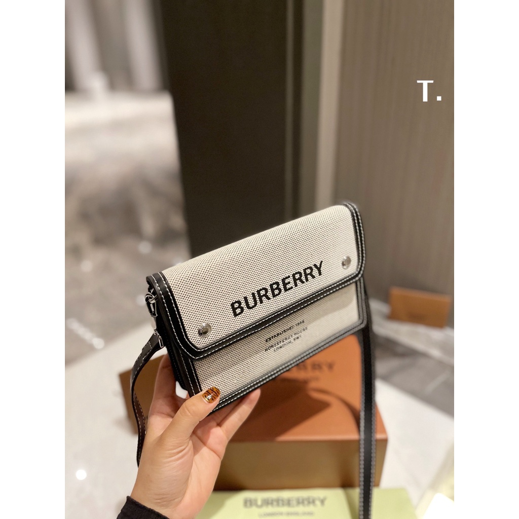 Túi Đeo Chéo Burberry Phong Cách Thể Thao Sang Trọng Thời Trang Cho Nam Nữ