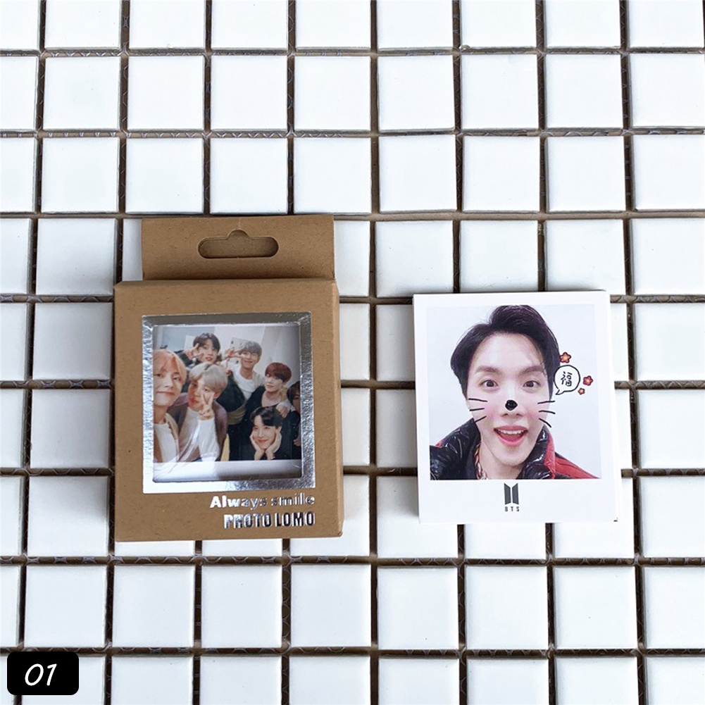 Hộp 40 Ảnh Thẻ Lomo Nhóm Nhạc Bts Blackpink Seventeen Got7