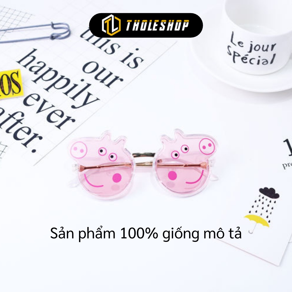 Kính Râm Cho Bé - Kính Mát Thiết Kế Hình Heo Peppa Tránh Tia UV Và Bụi Cho Bé 6397