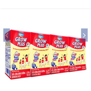 Sữa Bột Pha Sẵn Vinamilk Dielac Grow Plus - Đỏ 110ml ( Thùng 48 Hộp)